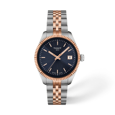 Tissot Ballade Quartz Rose Gold Blue Dial Women's Watch T156.210.22.041.00 (Pre-Loved)