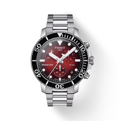 Tissot Seastar 1000 Chronograph Red Dial Men's Watch T120.417.11.421.00