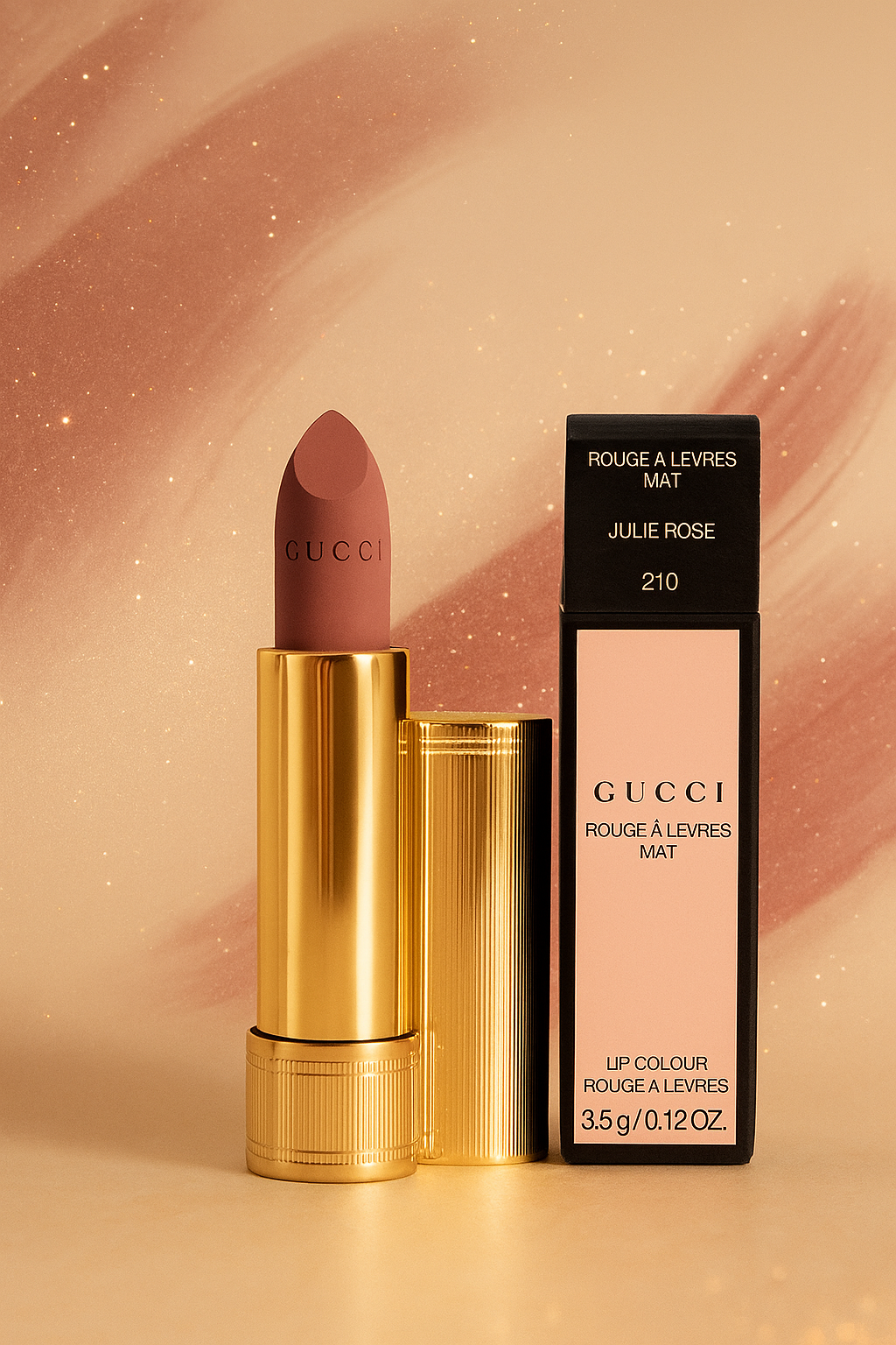 Gucci Rouge à Lèvres Mat Lip Colour - 210 Julie Rose 3.5g