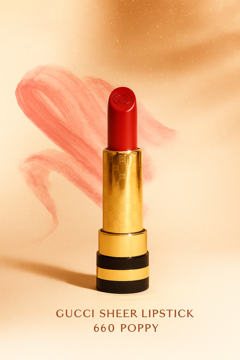 Gucci Sheer Lipstick 660 Poppy