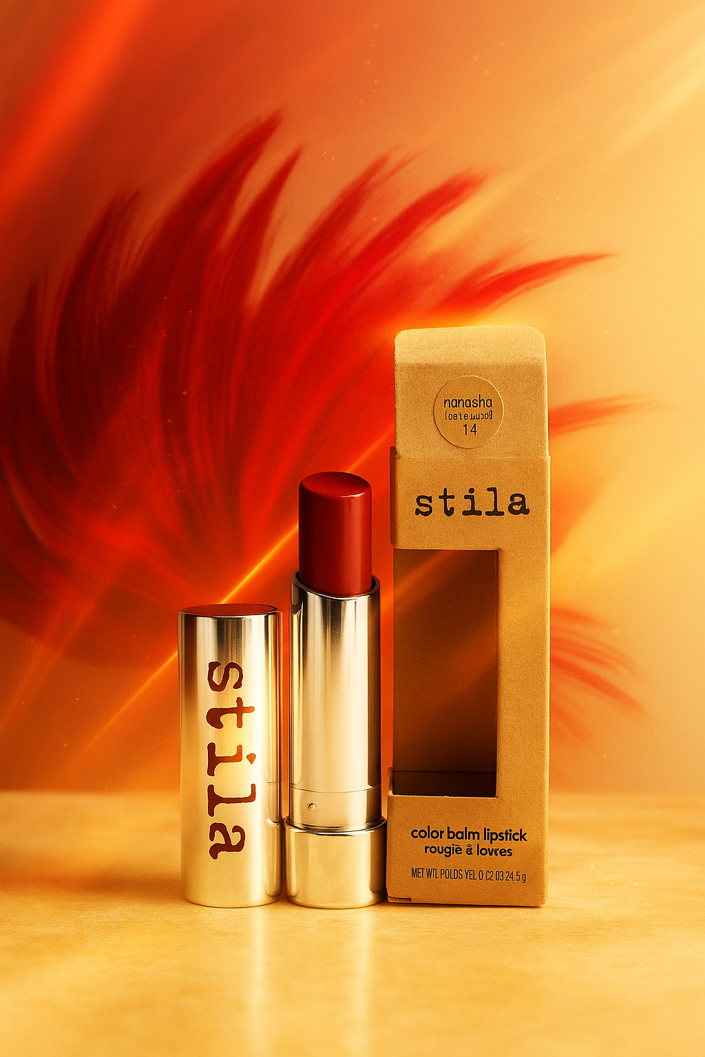 Stila Color Lipstick Natasha Spicy Red 14