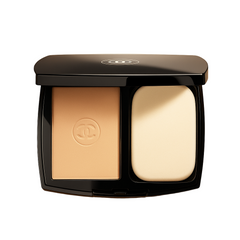 Compact powder with two shades in a black case 
