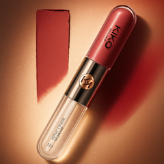 Lipstick with visible brand logo 
