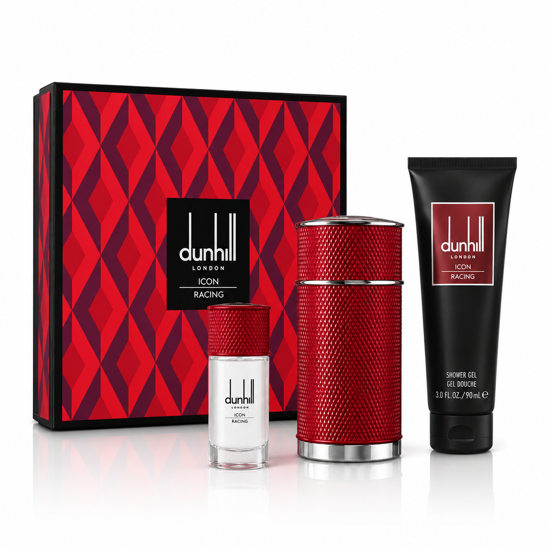 Dunhill Icon Racing Red Gift Set (EDP 100ml + Perfumed Shower Gel 90ml + EDP Travel Spray 30ml)