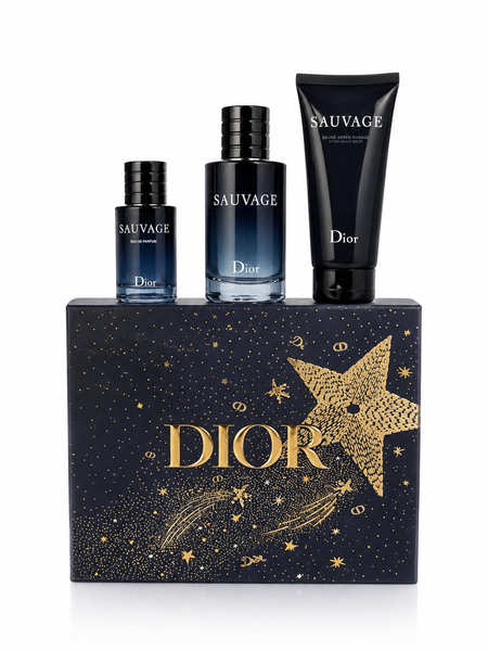 Dior Sauvage gift set - Eau de Parfum 100ml, Eau de Parfum 30ml and after-shave balm 100ml