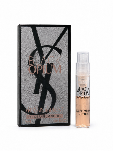 Yves Saint Laurent Black Opium Glitter Eau de Parfum Travel Spray For Women 1.2ml Pack of 6