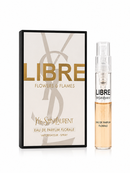 Yves Saint Laurent Libre Flowers and Flames Eau de Parfum Florale Travel Spray For Women 1.2ml Pack of 6
