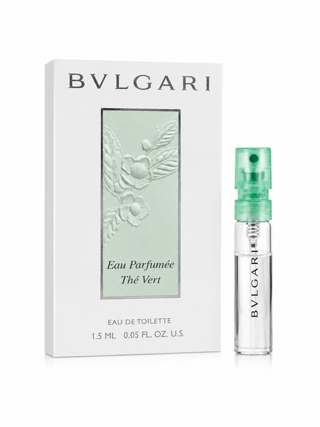 Bvlgari Eau Parfumée Thé Vert Unisex Eau de Toilette Travel Spray 1.5ml Pack of 6