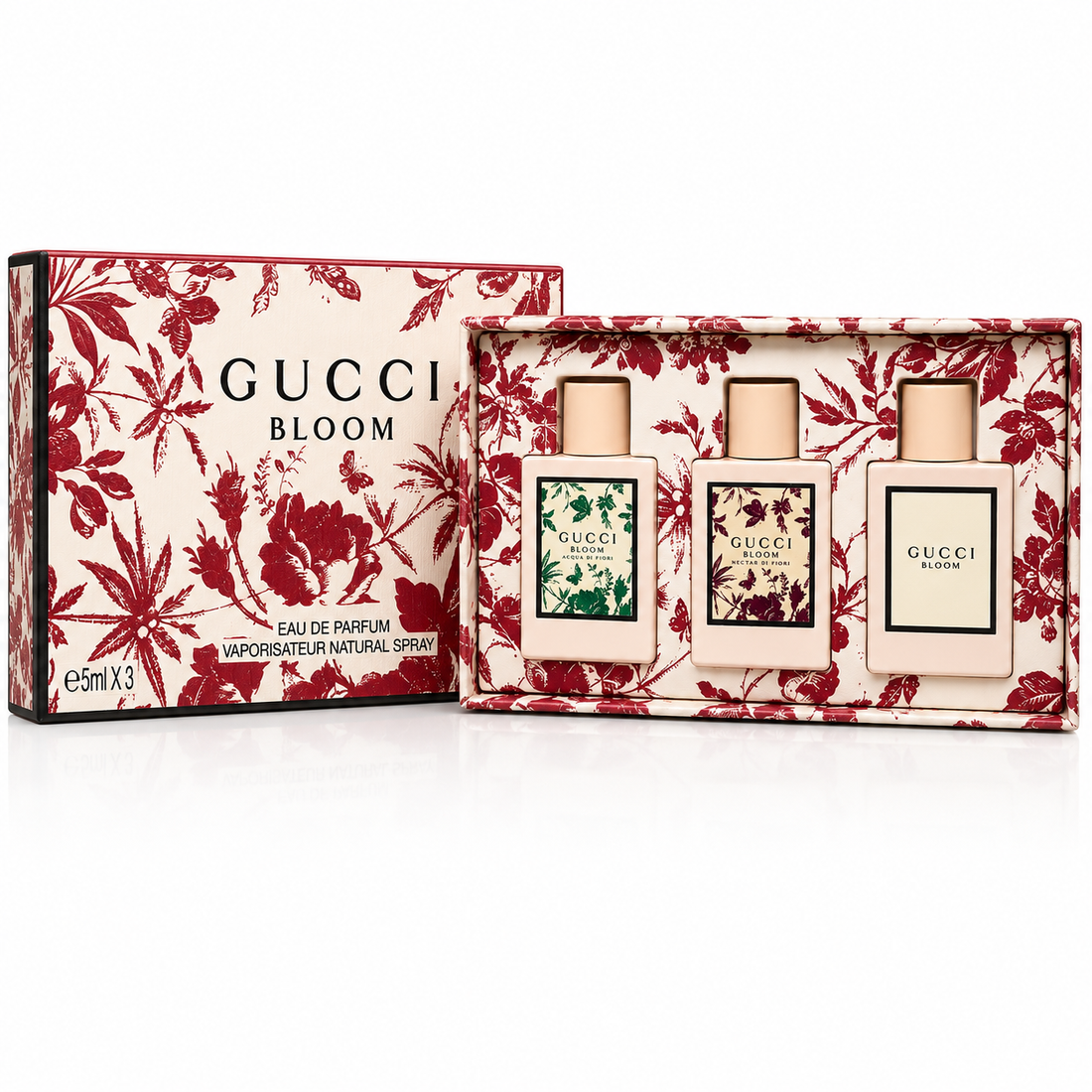 Gucci Bloom Miniature Gift Set (Bloom + Acqua di Fiori + Nettare di Fiori)