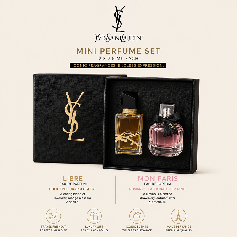 Yves Saint Laurent Libre & Mon Paris Miniature Duo (Eau de Parfum 7.5ml)