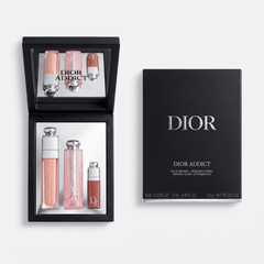 Dior Addict Natural Glow Lip Essentials set with Lip Glow Oil, tray and box