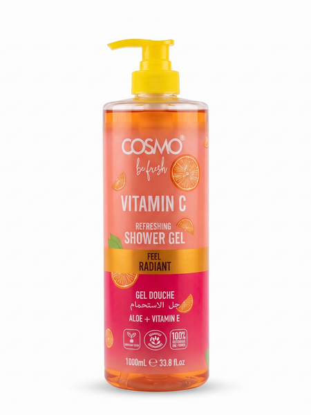 Cosmo Be Fresh Vitamin C Refreshing Shower Gel 1000ml bottle