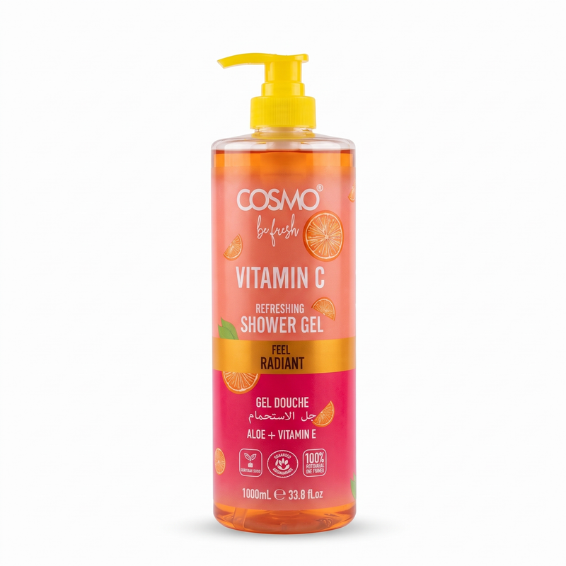 Cosmo Be Fresh Vitamin C Refreshing Shower Gel 1000ml bottle