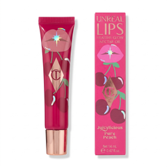 Charlotte Tilbury Unreal Lips Nectar Oil Pure Peach tube and box