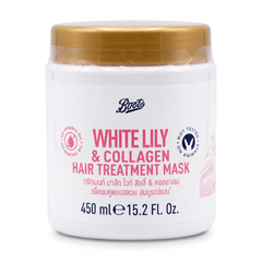 Boots White Lily and Collagen Hair Treatment Mask 450ml tub