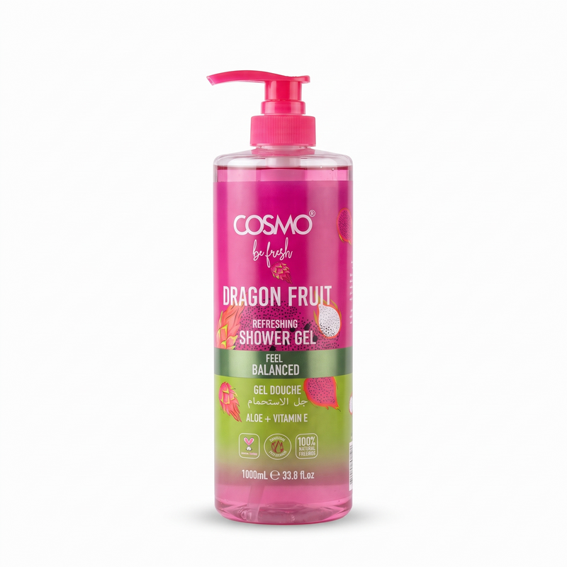 Cosmo Be Fresh Dragon Fruit Refreshing Shower Gel 1000ml bottle