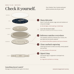 Four checks to verify your watch is genuine