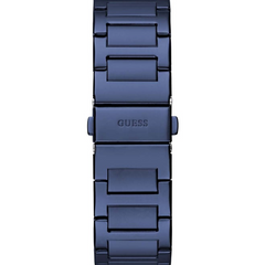 Men Blue Square Stainless Steel Dial Analog Watch- GW0631G3