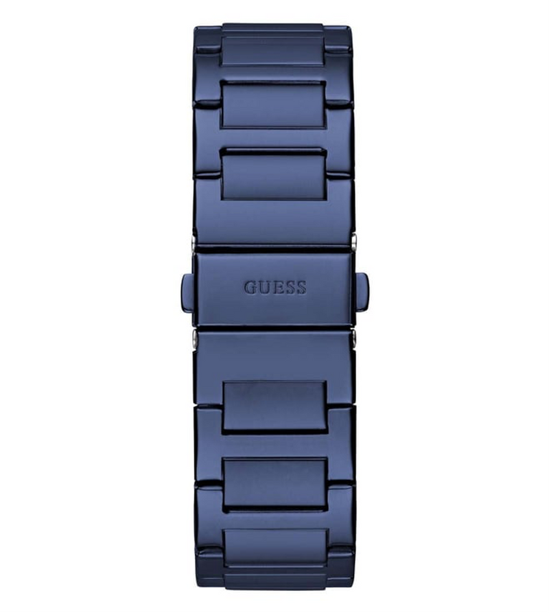 Men Blue Square Stainless Steel Dial Analog Watch- GW0631G3