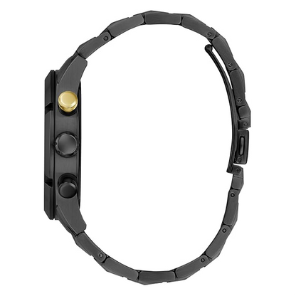 GUESS Analog Black Dial Men's Stainless Steel Black Band Watch-Gw0714G4