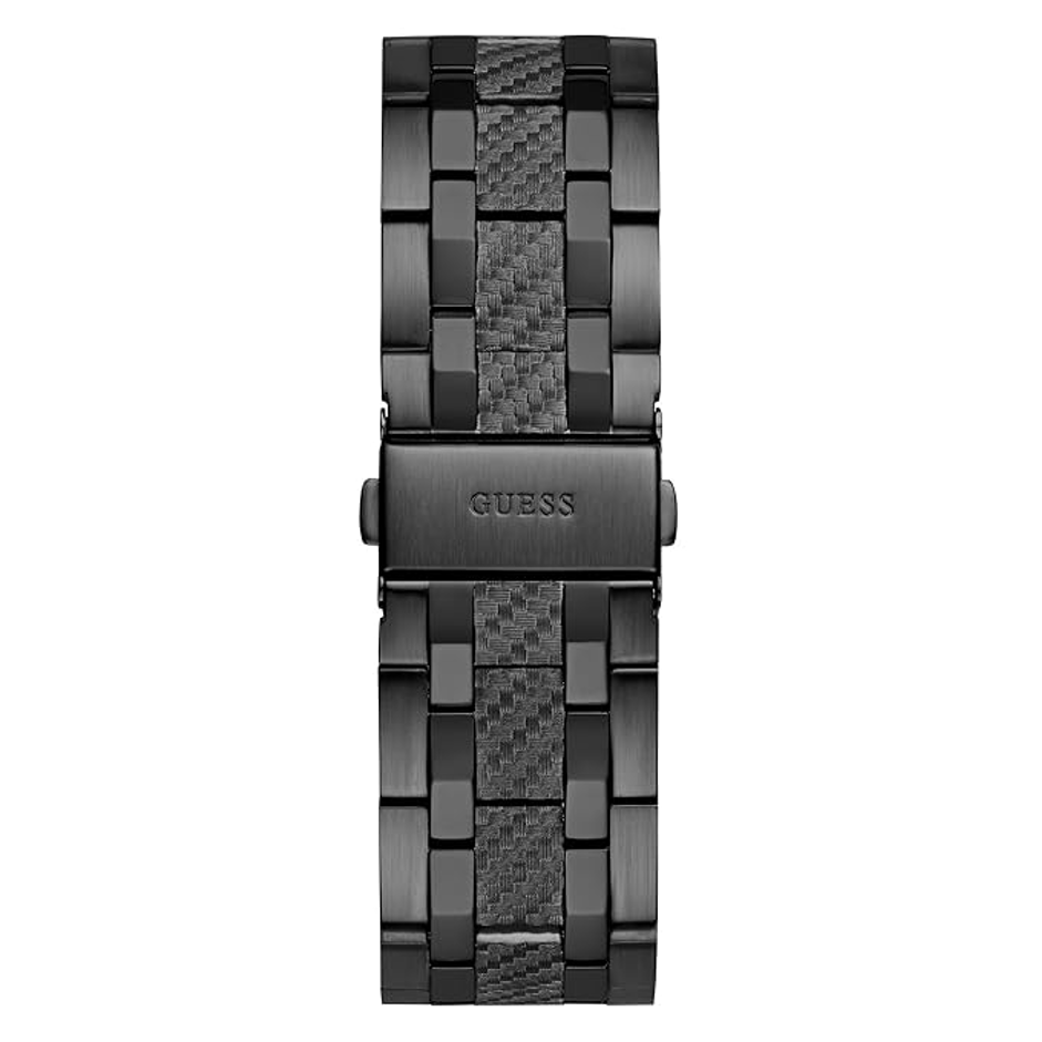GUESS Analog Black Dial Men's Stainless Steel Black Band Watch-Gw0714G4