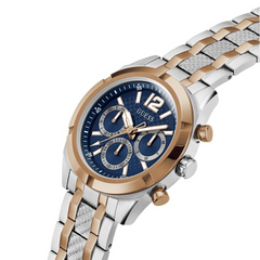 GUESS Mens Stainless Steel Analog Blue Dial Watch-GW0714G3