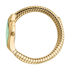 Just Cavalli Cristallo JC1L307M0035 side profile showing coil bracelet