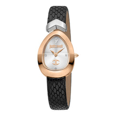 Just Cavalli Diversa Snake JC1L321L0065 rose gold watch black leather strap