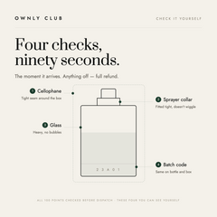 Four checks you can make yourself when it arrives