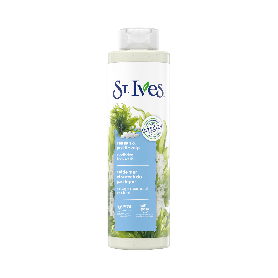 St. Ives Sea Salt & Pacific Kelp Exfoliating Body Wash 650ml