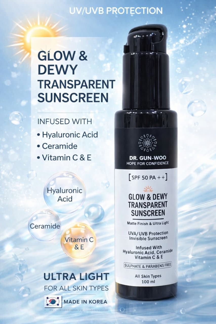 Dr. Gun Woo Glow & Dewy Transparent Sunscreen 100ml