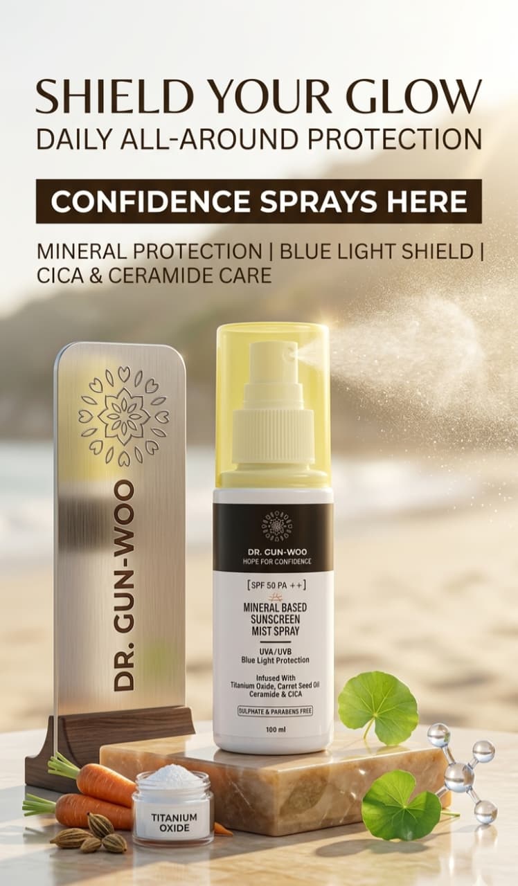 Dr. Gun Woo Mineral Based Sunscreen Mist Spray SPF 50 PA++ 100ml