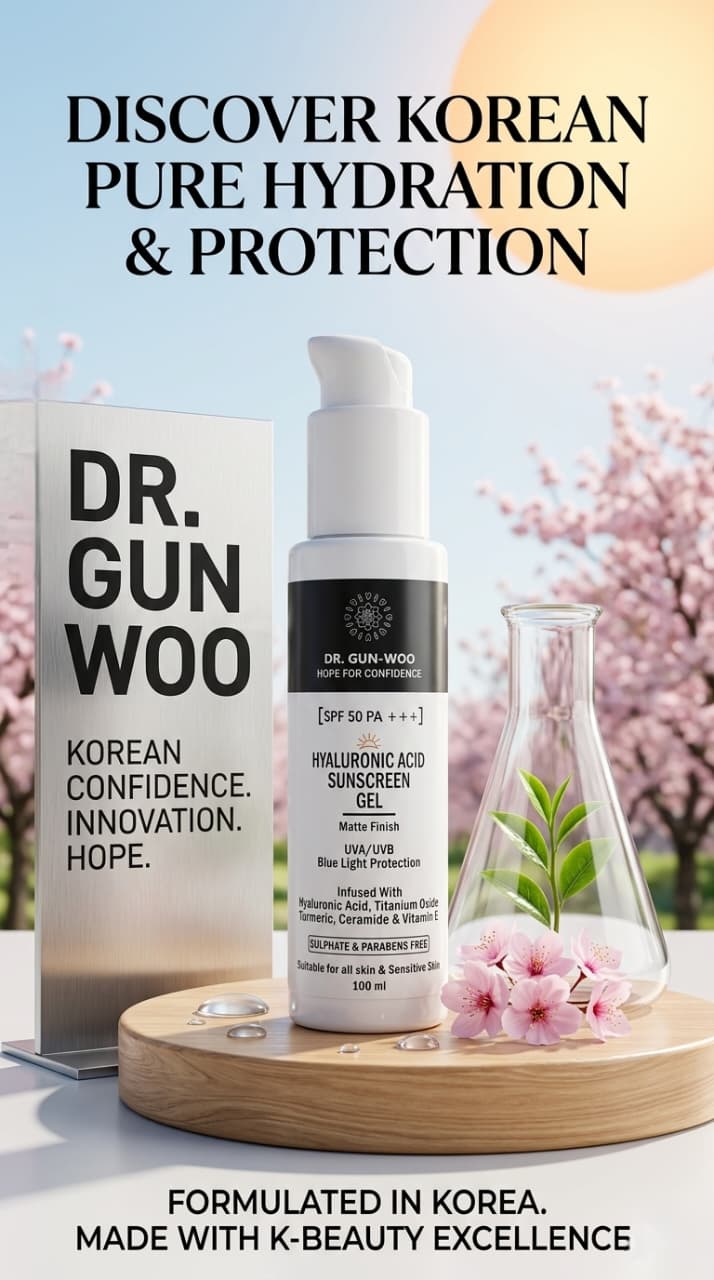 Dr. Gun Woo Hyaluronic Acid Sunscreen Gel SPF 50 PA++ 100ml