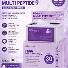 Beausta PDRN + Multi Peptide 9 Daily Boost Mask 30 Sheets