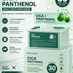 Beausta Cica + Panthenol Daily Soothing Mask 30 Sheets