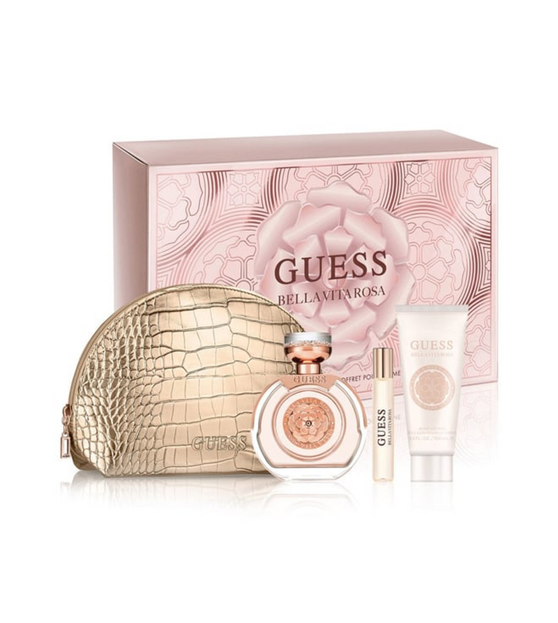 GUESS Guess Bella Vita Rosa Gift Set Eau de Toilette 100ml 15ml Body Lotion 100ml & Pouch