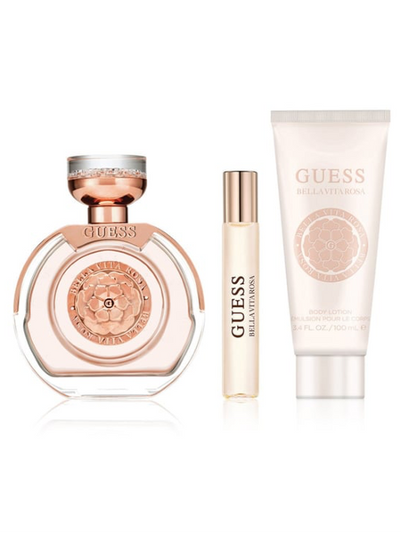 GUESS Guess Bella Vita Rosa Gift Set Eau de Toilette 100ml 15ml Body Lotion 100ml & Pouch