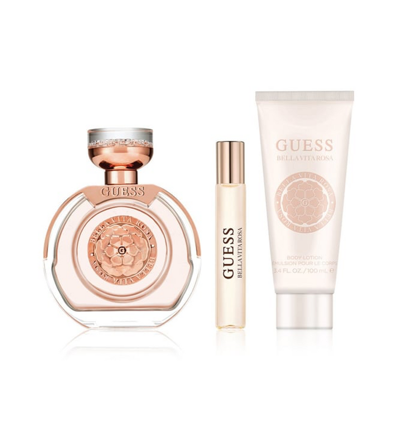 GUESS Guess Bella Vita Rosa Gift Set Eau de Toilette 100ml 15ml Body Lotion 100ml & Pouch