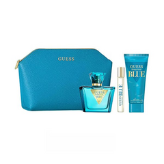 GUESS Women Set Of 3 Seductive Blue EDT 75 ml Spray 15 ml & Body Lotion 10 ml