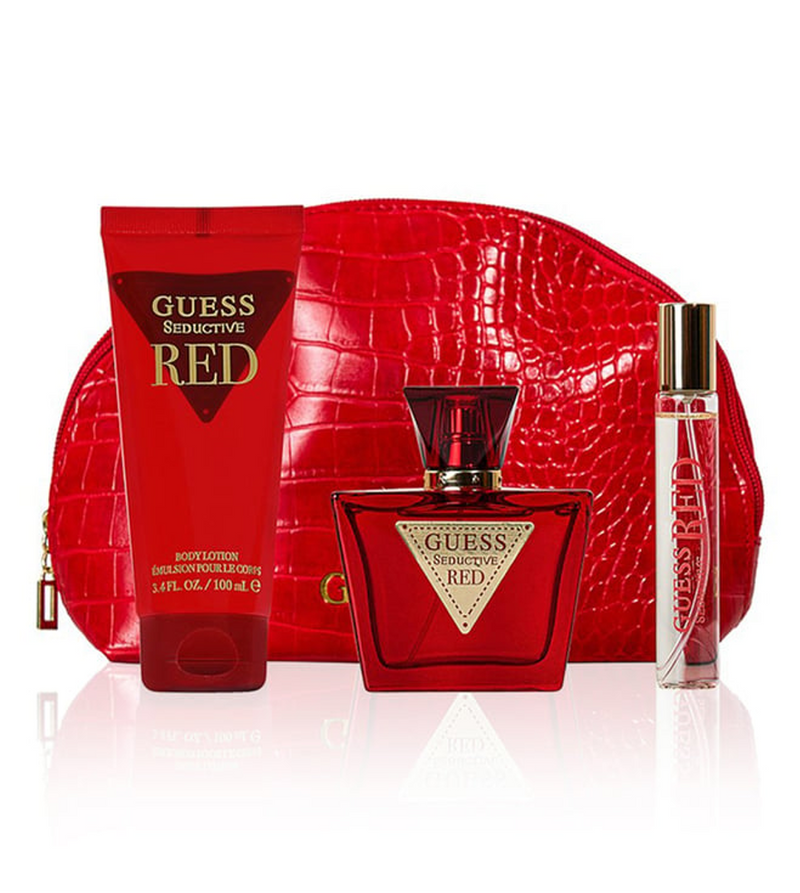 Guess Seductive Red Gift Set For Women 75ml EDT 100ml Lotion 15ml Spray