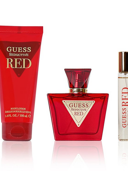 Guess Seductive Red Gift Set For Women 75ml EDT 100ml Lotion 15ml Spray