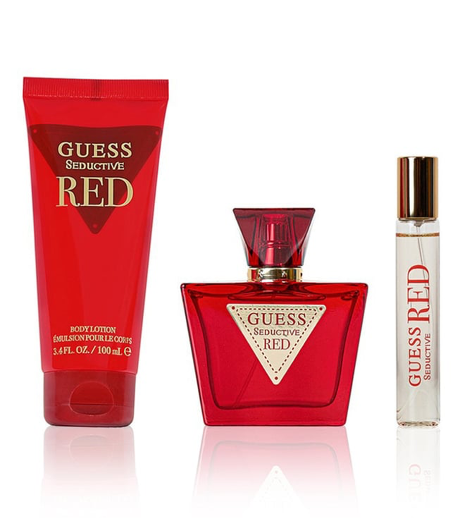 Guess Seductive Red Gift Set (EDT 75ml + Travel Spray 15ml + Body Lotion 100ml)