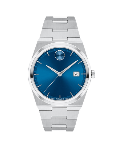 Movado Bold Quest Blue Dial Stainless Steel Men's Watch 3601221
