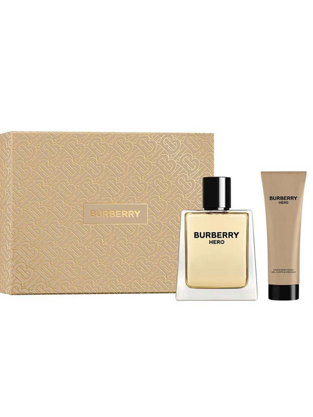 Burberry Hero Perfume Gift Set 100 ml EDT, 75 ml Shower Gel, 10 ml Travel Size