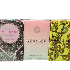 Versace Bright Crystal, Bright Crystal Absolu and Yellow Diamond 5ml travel set