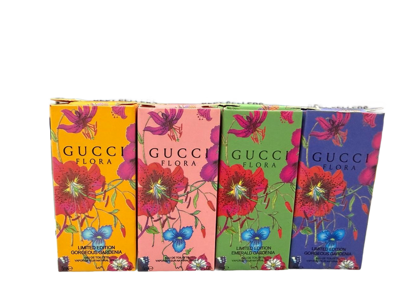 Gucci Flora limited edition 4 x 5ml miniature travel set