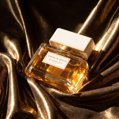 Givenchy Dahlia Divin in folds of gold fabric