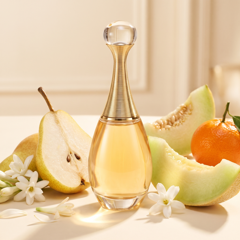 Dior J'adore with pear, melon, mandarin, jasmine and tuberose
