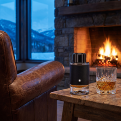 Montblanc Explorer Extreme in a mountain lodge by the fire