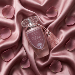 Lattafa Mohra Silky Rose in dusty pink silk
